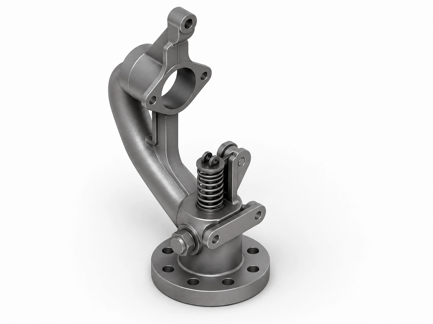 Rendering of a gooseneck valve.